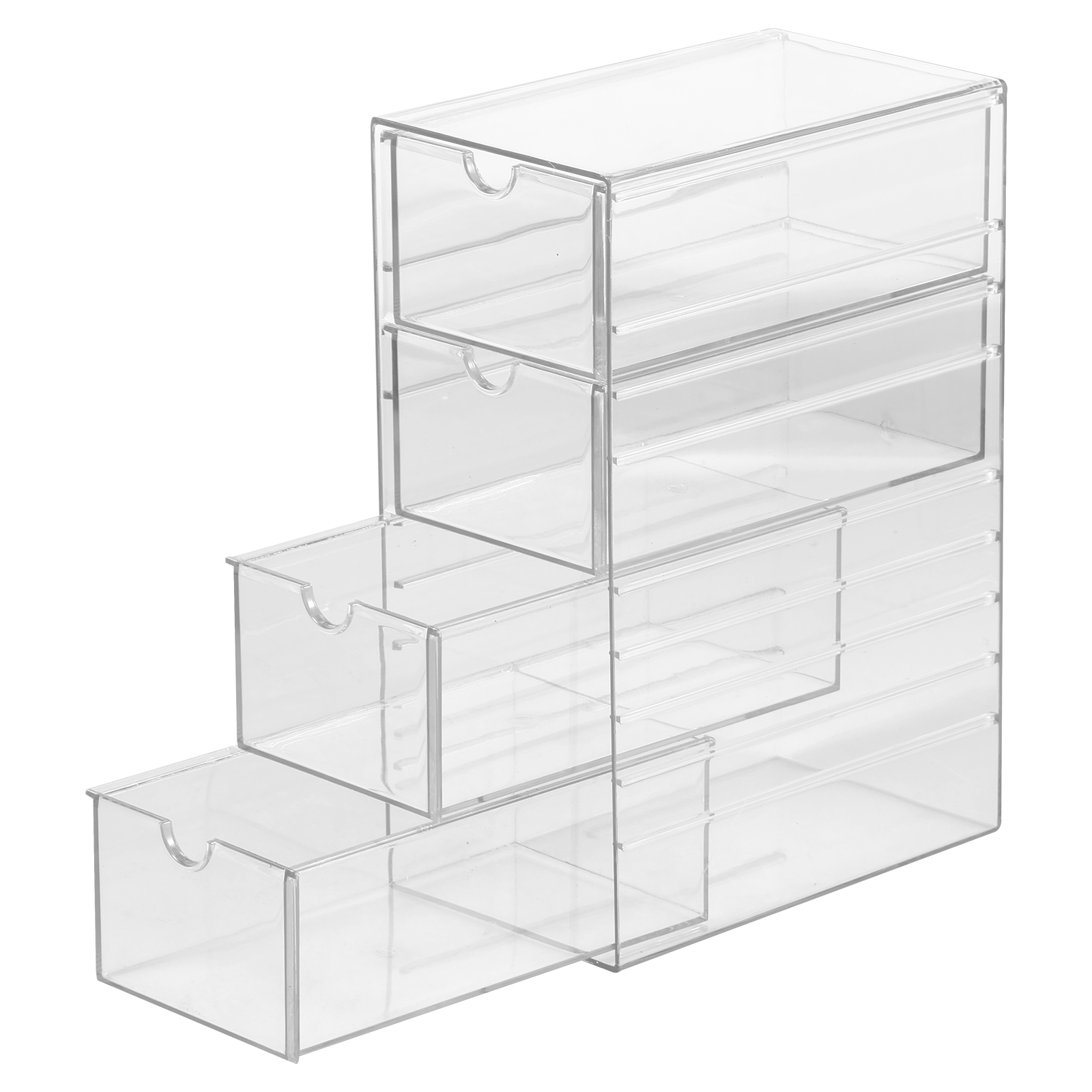 Stackable Pantry Bin - Teebeutel-Organizer, Schublade, stapelbar, transparent, für Kosmetik,