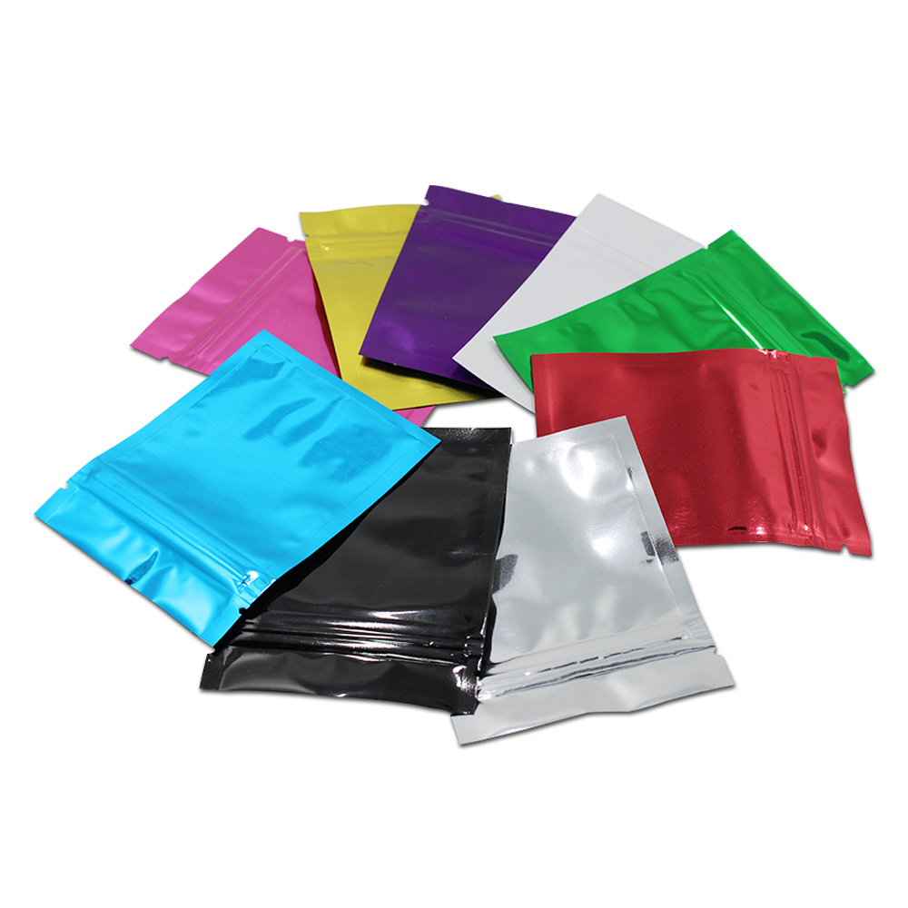 Food Storage In Mylar Bags - Einzelhandel 100 Teile/los 12 Farbige Zip-Lock
