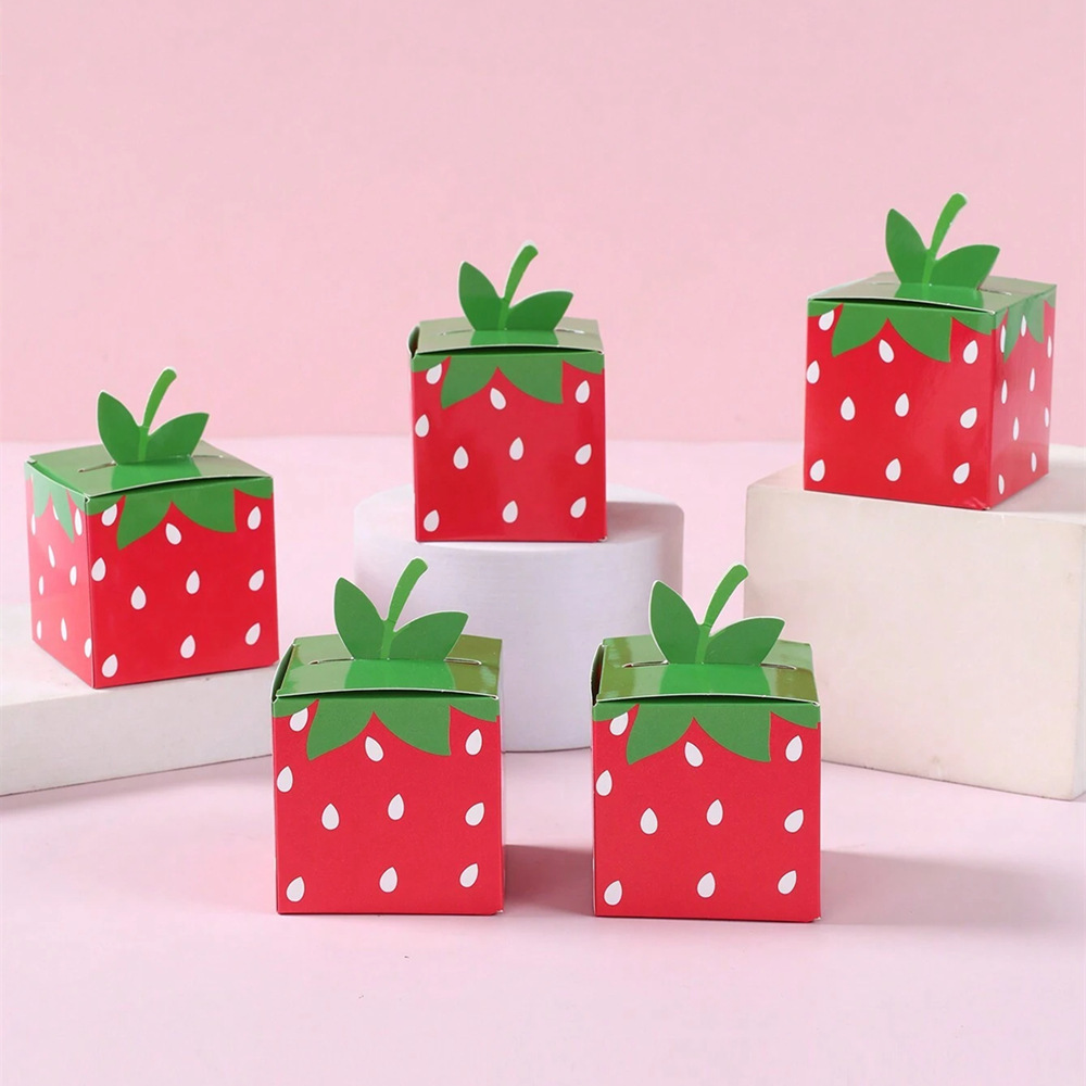 Food Storage For Baby - 10 Stücke Süße Frucht Erdbeere Thema