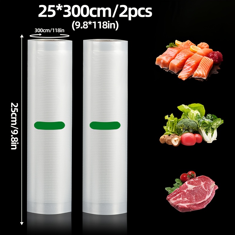Storage Food Prep - 2er-Pack 3M Vakuumierfolienrollen: BPA-frei, in verschiedenen