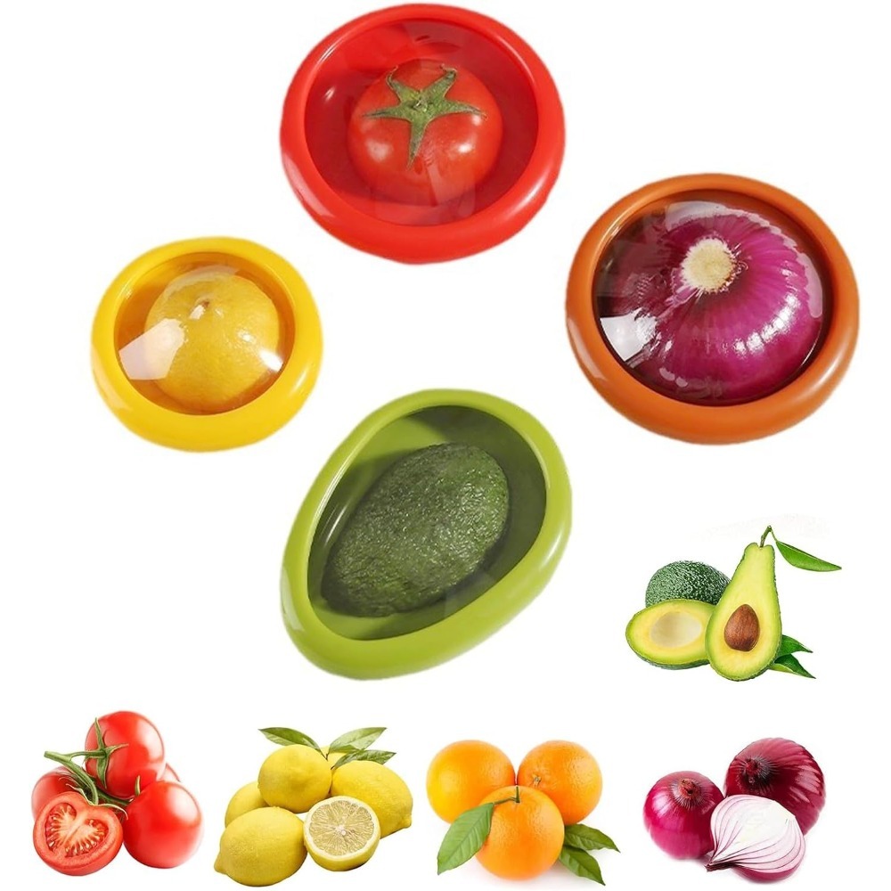 Food Storage Vegetables - Avocado Saver Obst- und Gemüse-Aufbewahrungsbehälter-Set aus