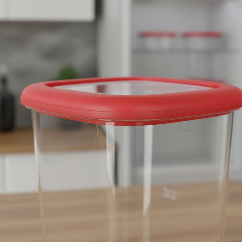 Food Storage Container - 6-teiliges Luftdichtes Lebensmittel-Aufbewahrungsbehälter-Set Durchsichtiges Design Plastik