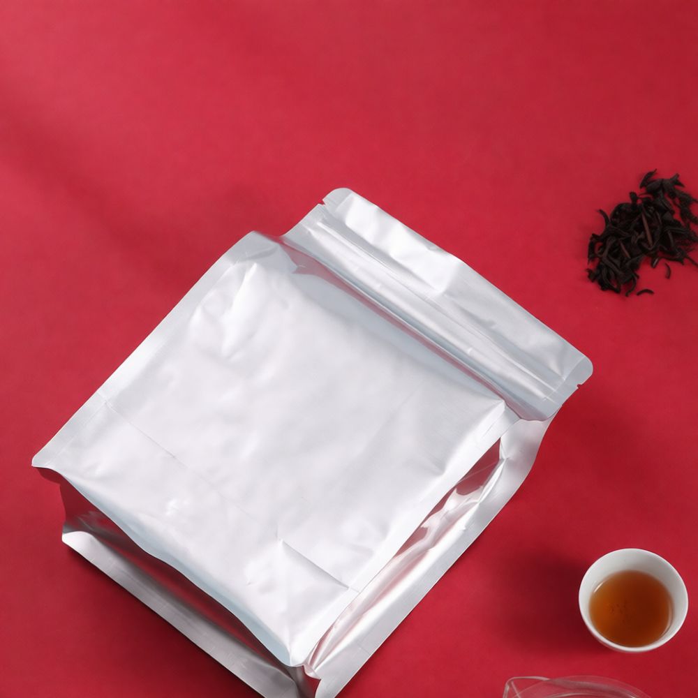 Food Storage In Mylar Bags - Minimalistischer Aluminiumfolien-Teepack mit Wiederverschließbarem Reißverschluss, Feuchtigkeitsbeständiger