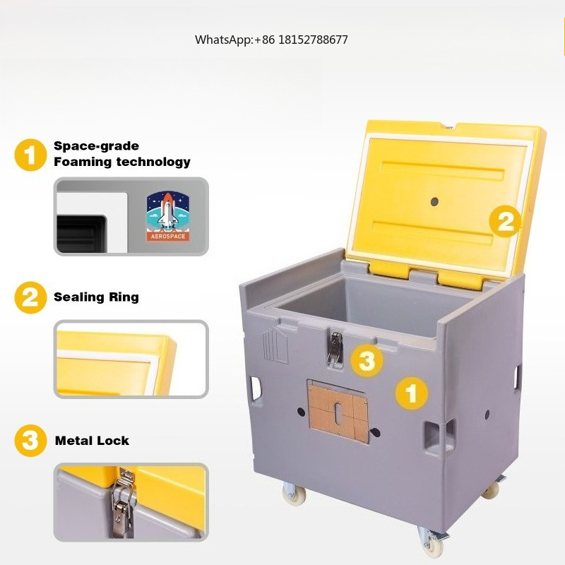 Food Storage Container - Lebensmittelechtes Material Trockeneis-Lagerung Isolierter Behälter 130L