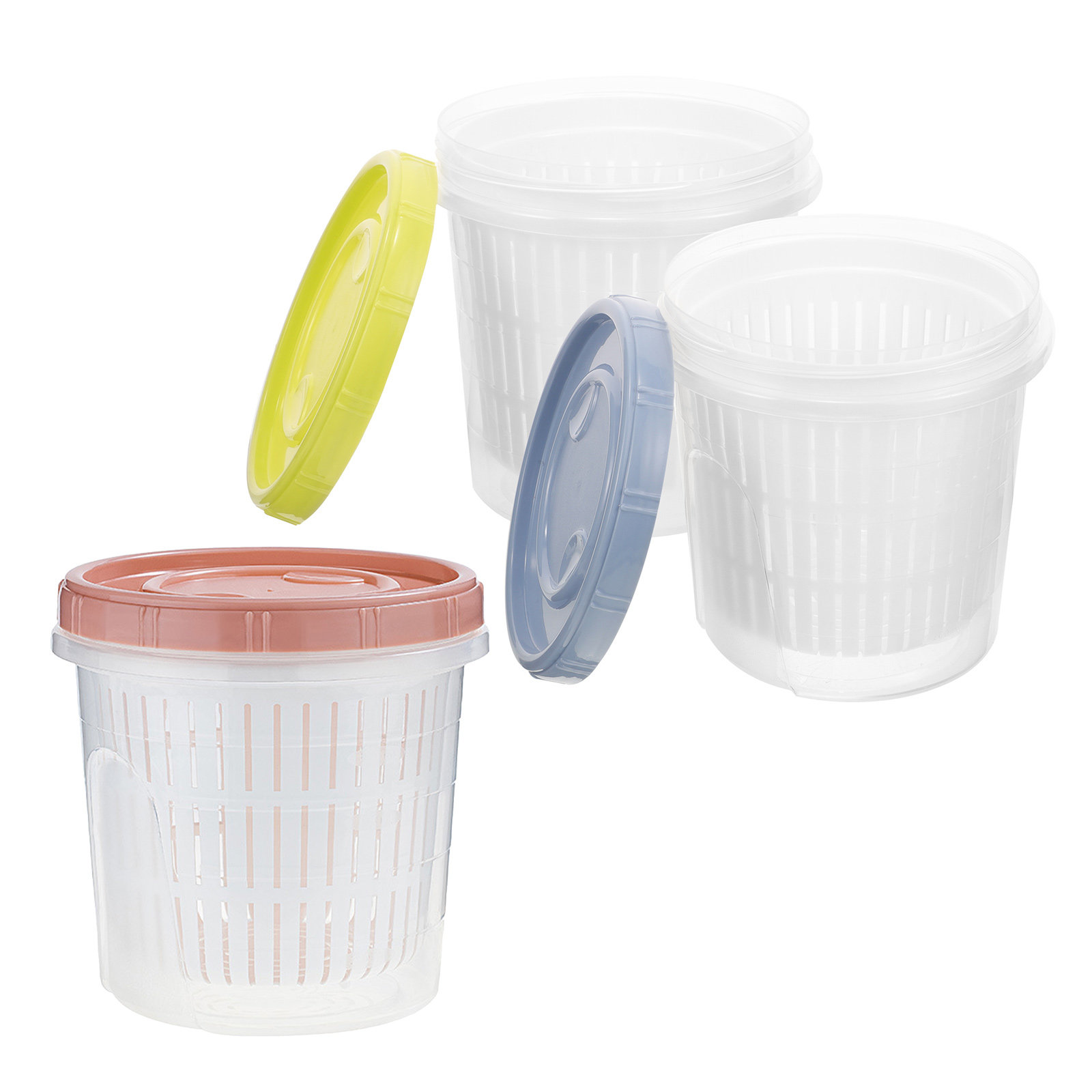Food Storage Container - 3 Stück Pickle-Behälter, luftdicht verschlossenes Aufbewahrungsglas