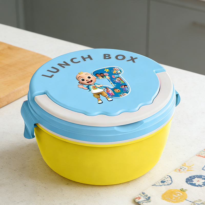 Food Storage In The Kitchen - Cocomelon Lunchboxen, tragbare Bento-Mahlzeitbox für Jungen,
