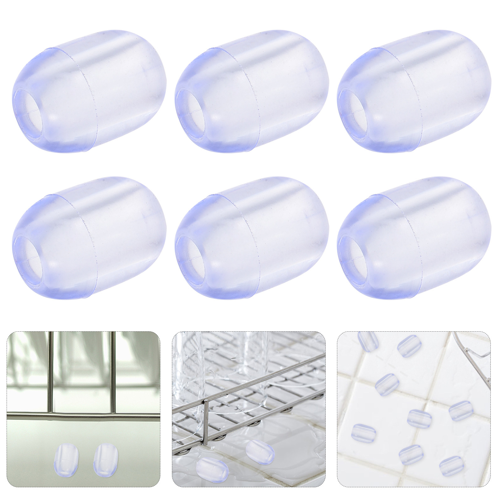 Food Storage Vegetables - 10 Stück Gummi-Spülbecken-Fußschoner mit Hoher Griffigkeit