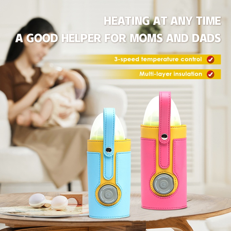 Food Storage For Baby - Tragbare warme Milchpackung, USB-Babyflasche, Heizung, Isolierabdeckung,