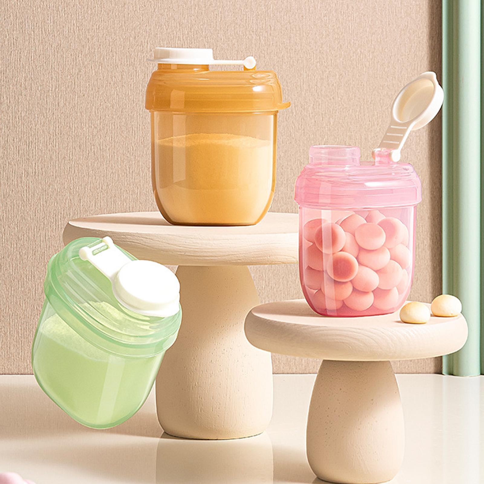 Food Storage For Baby - Tragbarer Milchpulver-Spender, Luftdichter Snack-Aufbewahrungsbehälter, Reise-Fütterungsorganizer für