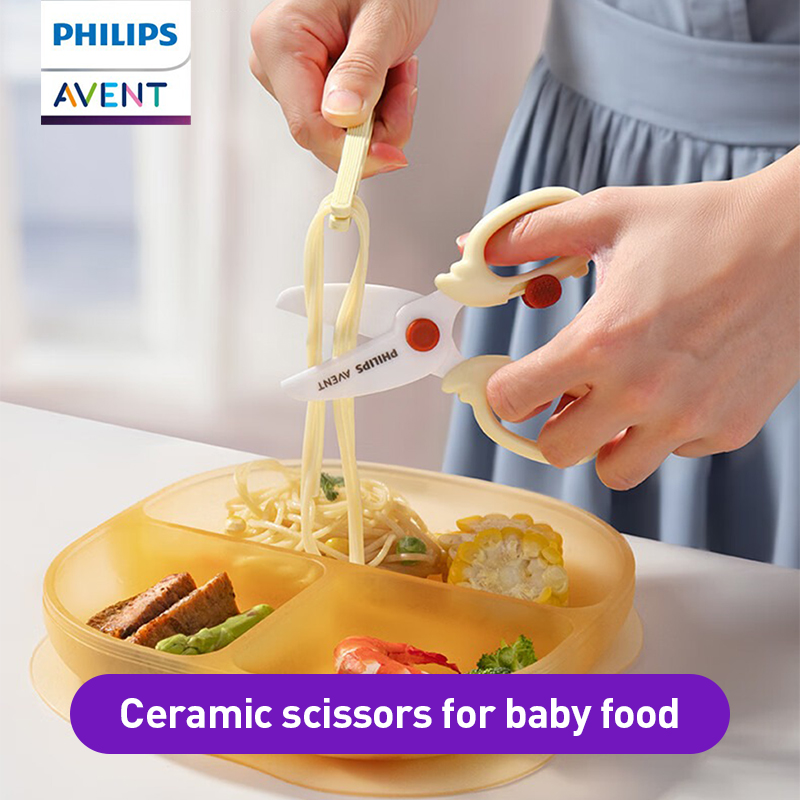 Food Storage With Lock - Avent Baby-Nahrungsschere mit Sicherer Abgerundeter Klinge