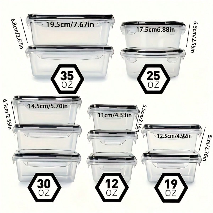 24er-Pack Lebensmittelbehälter – Storage Food Prep Bewertung und Preis