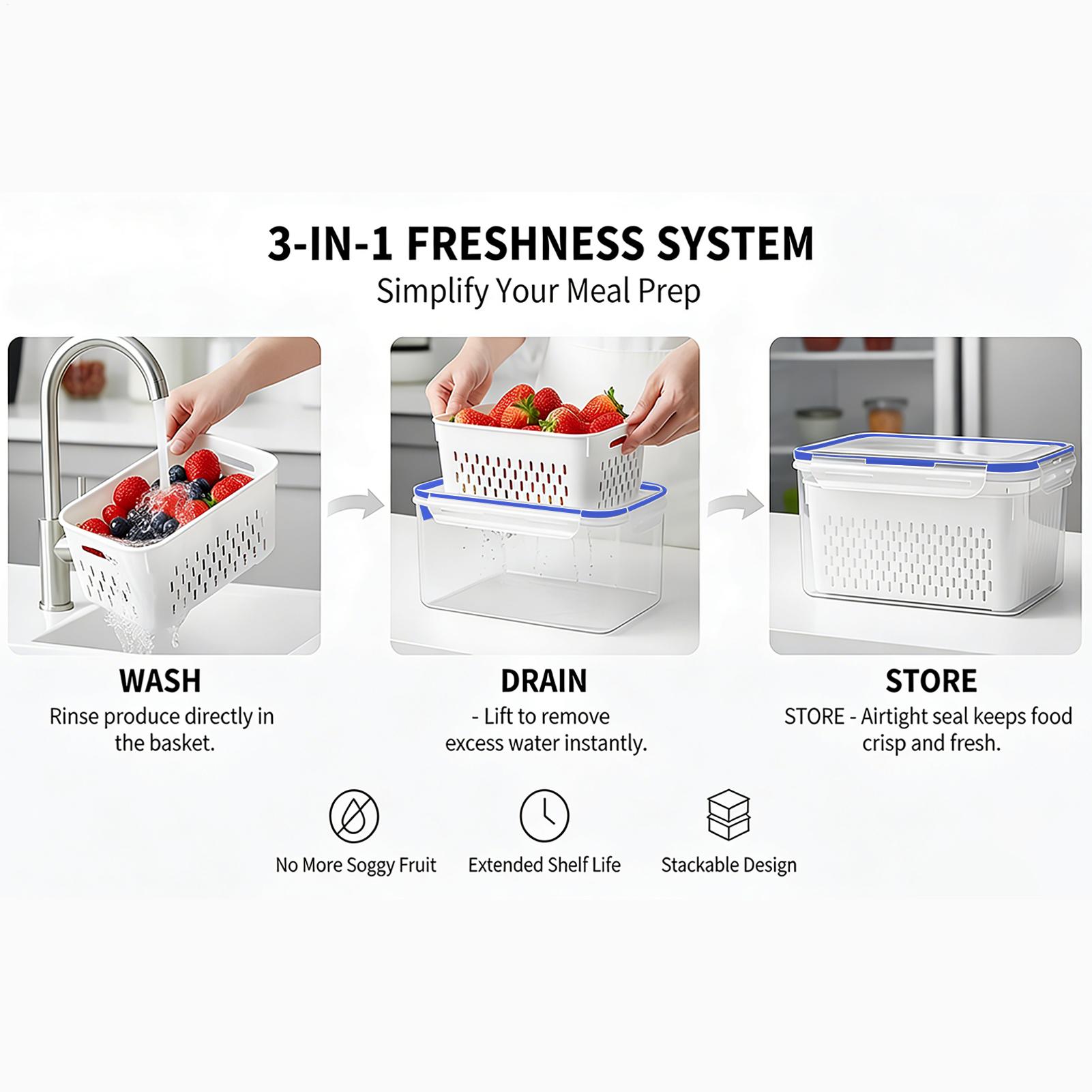 4-in-1-Lebensmittelbehälter, 4 – Food Storage Container Bewertung und Preis