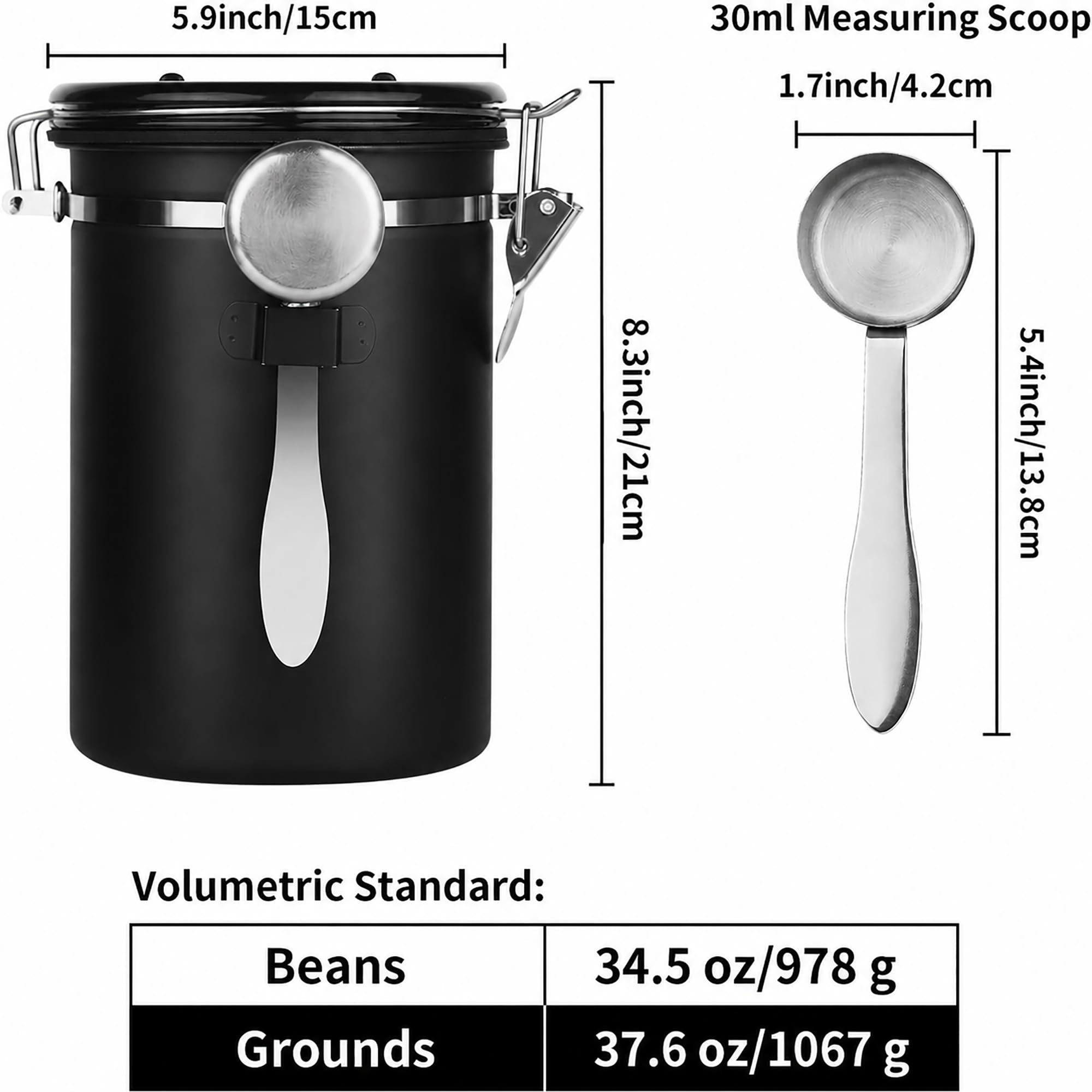 1 Herzförmiges, luftdichtes Ka – Food Storage With Lock Bewertung und Preis