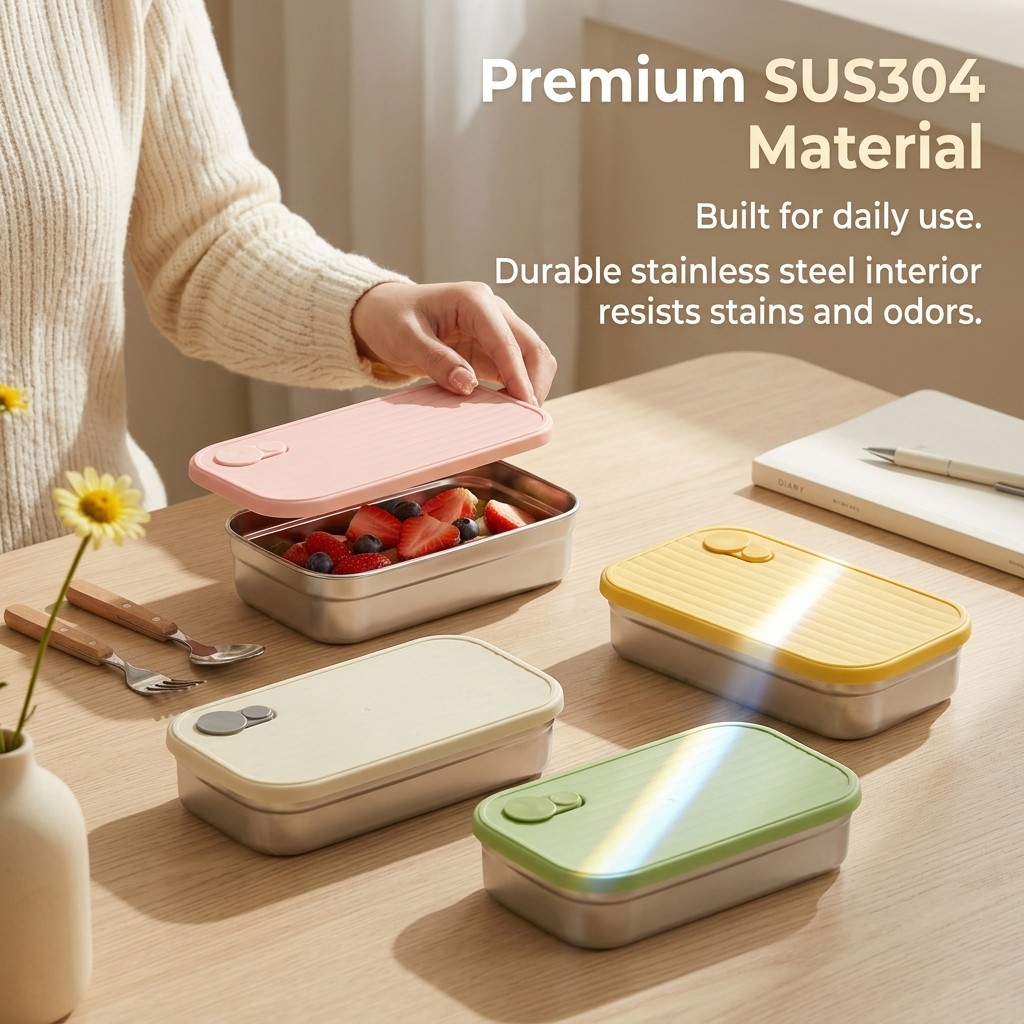 Edelstahl Bento-Box Metall-Lun – Storage Food Prep Bewertung und Preis