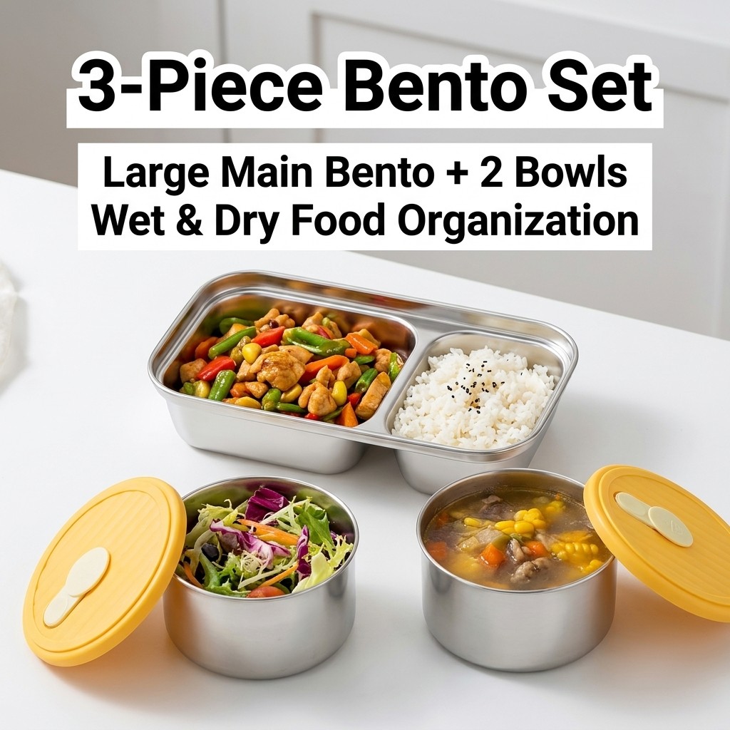 304 Edelstahl Bento-Box Mikrow – Storage Food Prep Bewertung und Preis