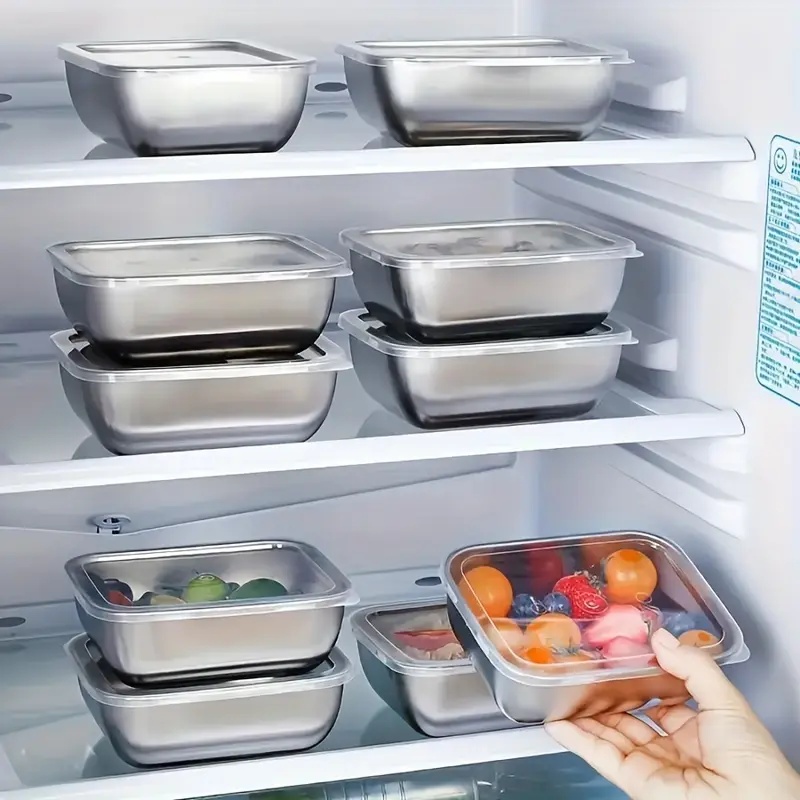 5-teiliges Edelstahl-Lebensmit – Storage Food Prep Bewertung und Preis