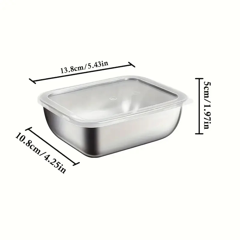 5-teiliges Edelstahl-Lebensmit – Storage Food Prep Bewertung und Preis