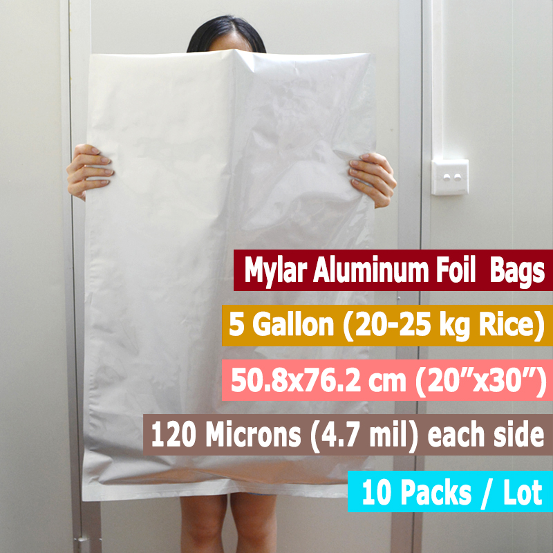 10 Packungen 5 Gallonen Mylar- – Food Storage In Mylar Bags Bewertung und Preis