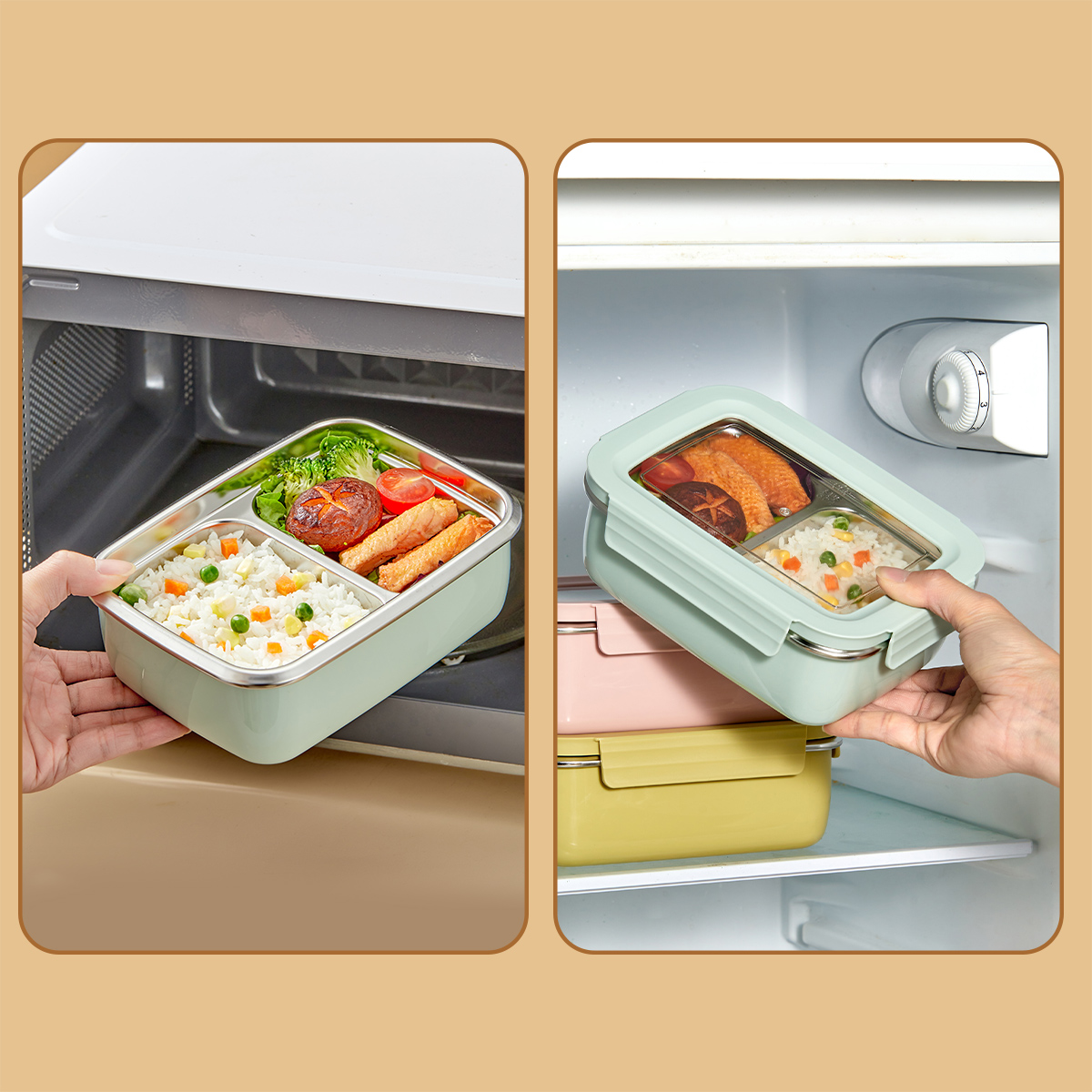 Mikrowellen-Lunchbox mit Fäche – Food Storage Safe Bewertung und Preis