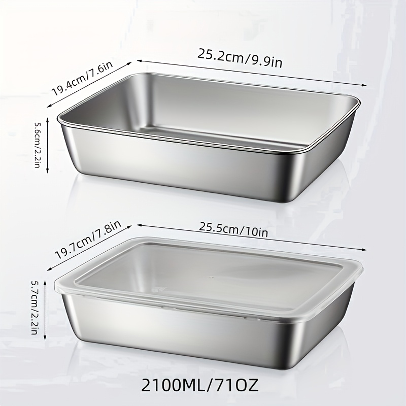 4-teiliges Edelstahl-Lebensmit – Storage Food Prep Bewertung und Preis