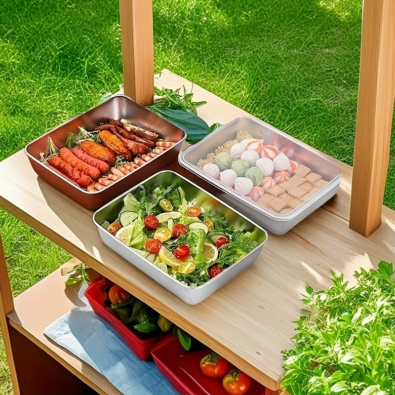 4-teiliges Edelstahl-Lebensmit – Storage Food Prep Bewertung und Preis