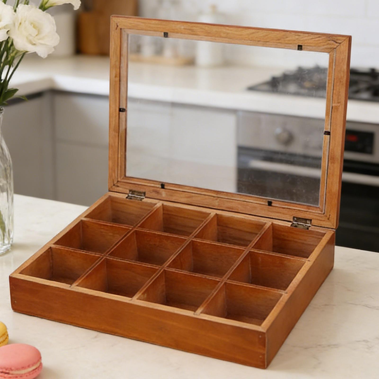 Teebeutel-Aufbewahrungsbox mit – Stackable Pantry Bin Bewertung und Preis