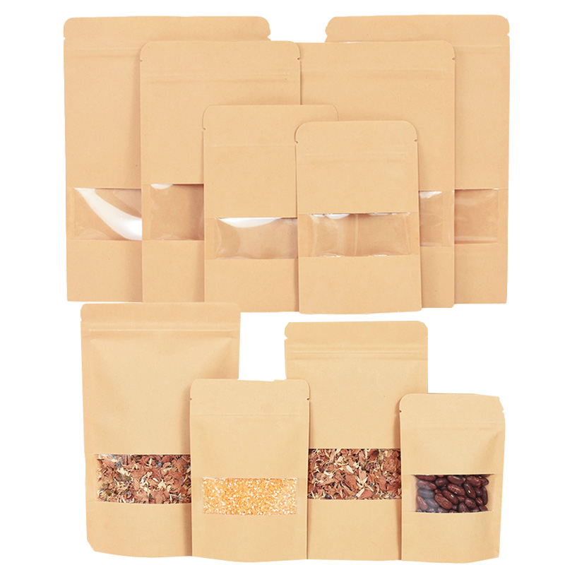 20/50 stücke Kraft Papier Zip- – Food Storage With Lock Bewertung und Preis
