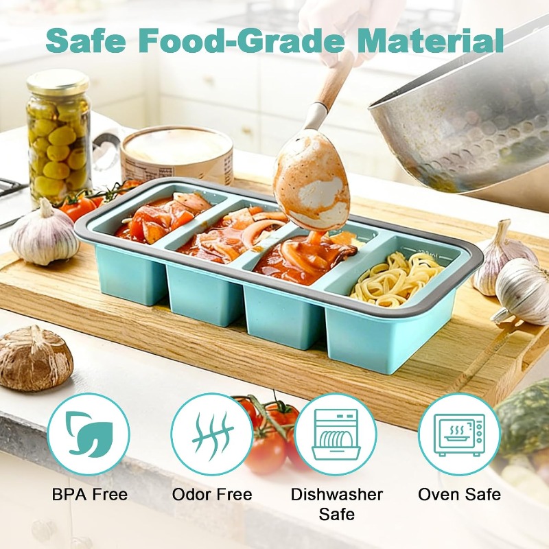 Silikon-Gefrierformen mit Deck – Food Storage Freezer Bewertung und Preis