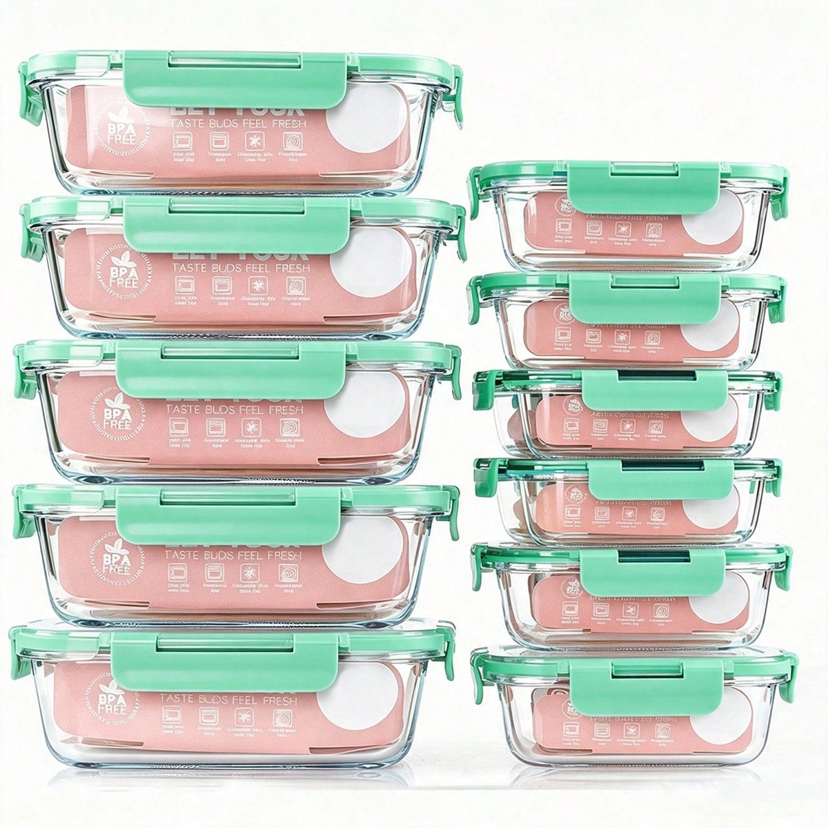 10er-Pack Glasbehälter für die – Food Storage Freezer Bewertung und Preis