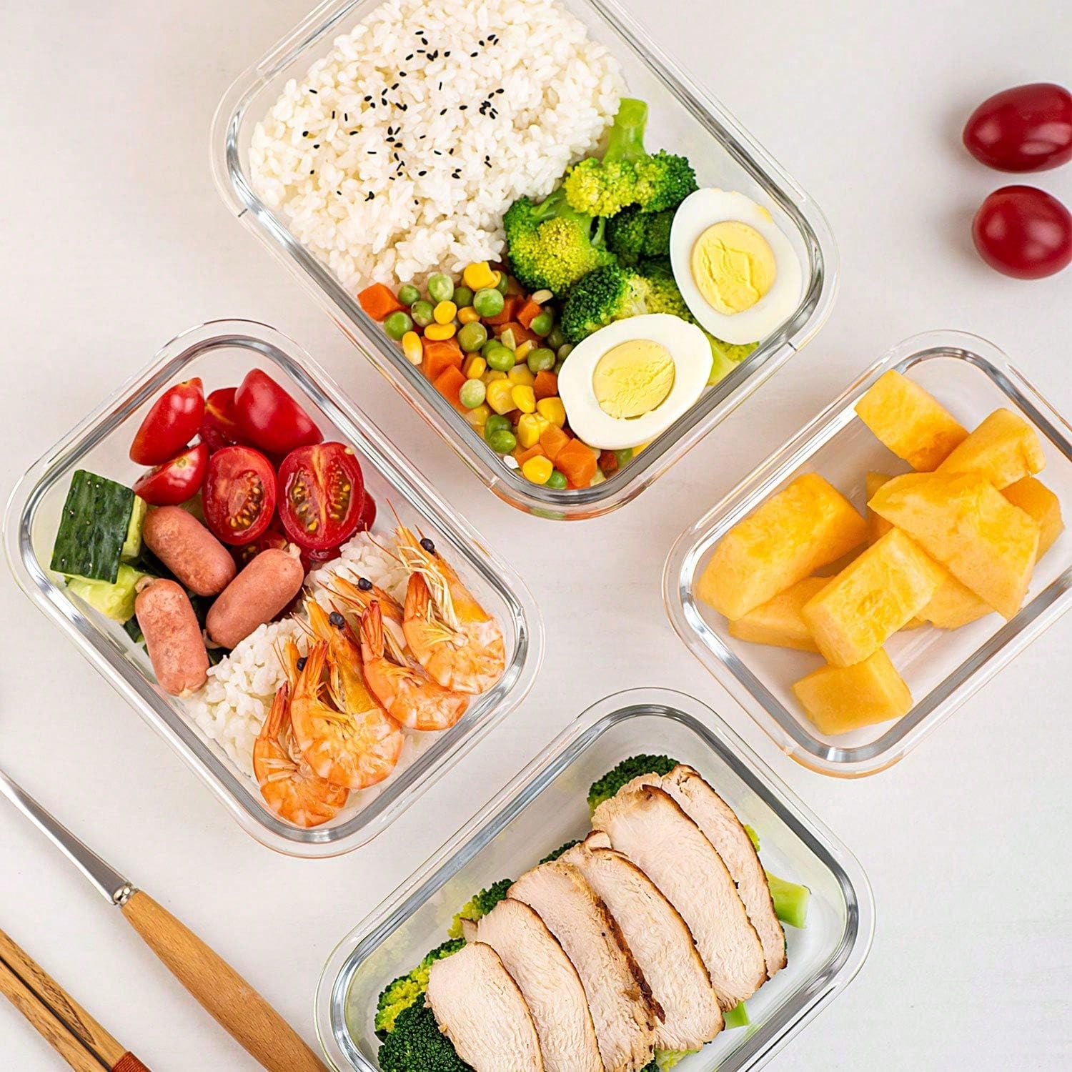 10er-Pack Glasbehälter für die – Food Storage Freezer Bewertung und Preis