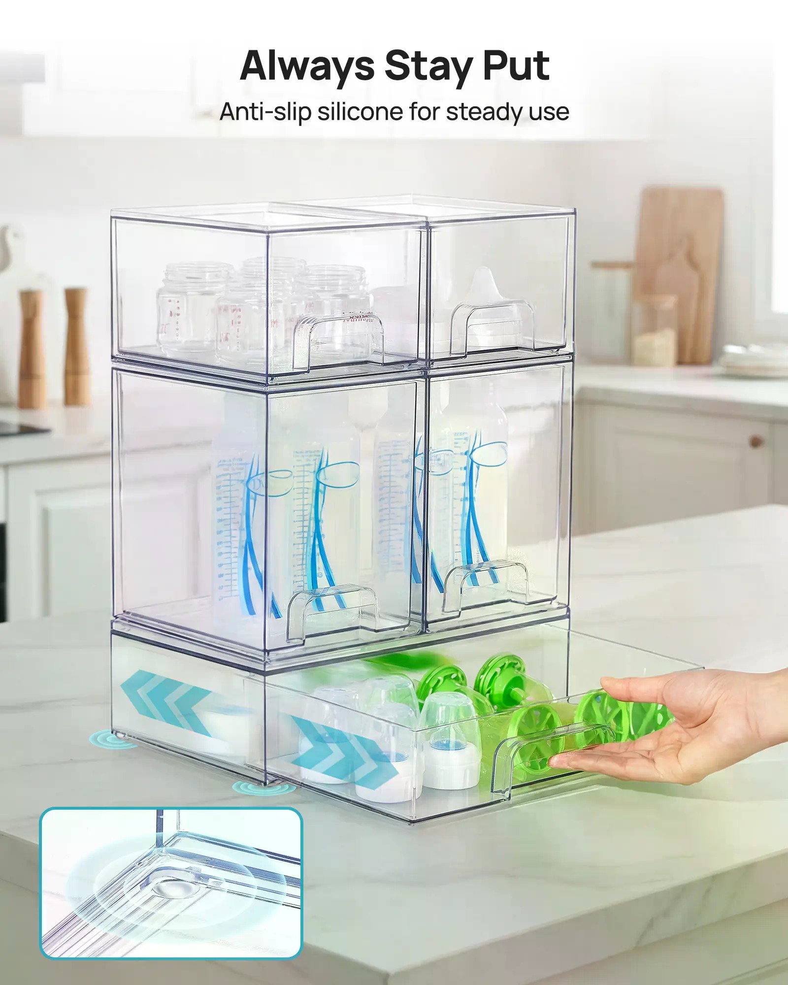 5/8er-Pack stapelbare Aufbewah – Stackable Pantry Bin Bewertung und Preis