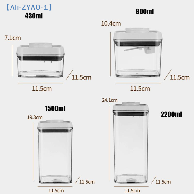 【ZYAO-1】1 Stück Müslibehälter, – Stackable Pantry Bin Bewertung und Preis