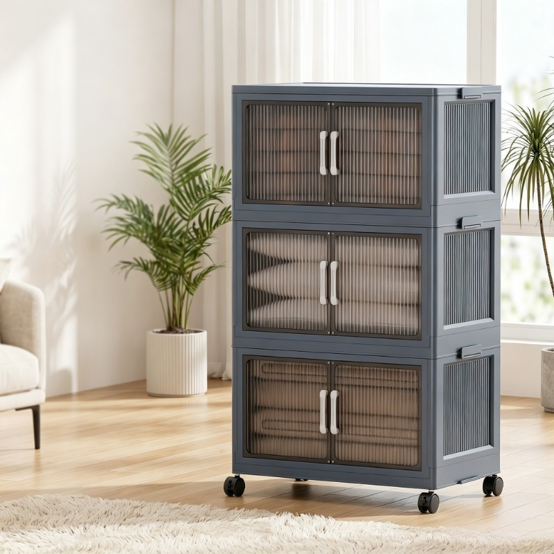 3-stufiger faltbarer Kunststof – Stackable Pantry Bin Bewertung und Preis