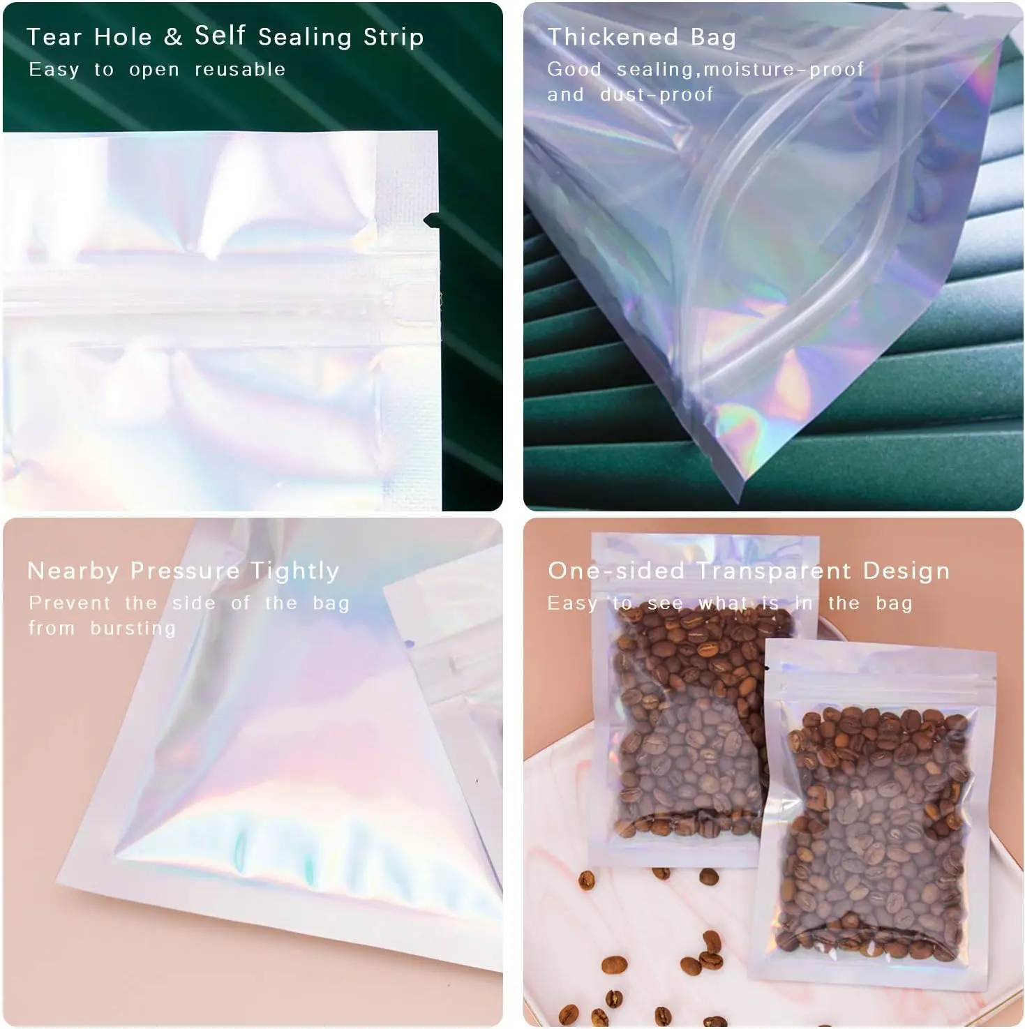 Wiederverschließbare holografi – Food Storage In Mylar Bags Bewertung und Preis
