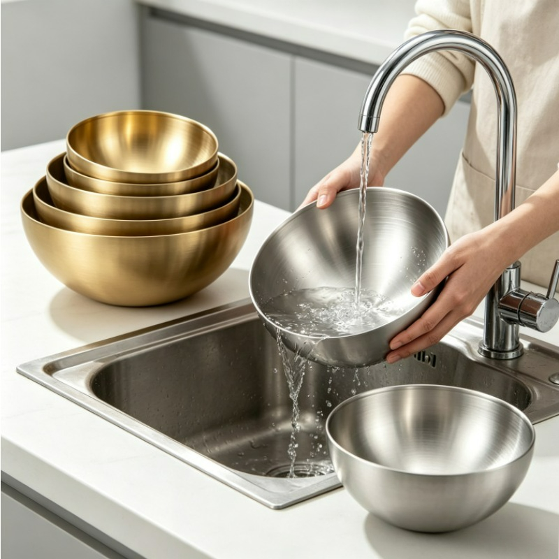 Edelstahl-Rührschüsseln Metall – Food Storage Eco Friendly Bewertung und Preis