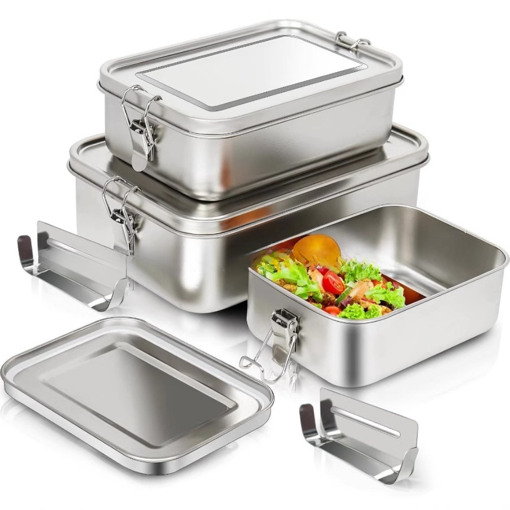 Edelstahl-Bento-Box, Metall-Lu – Food Storage With Lock Bewertung und Preis