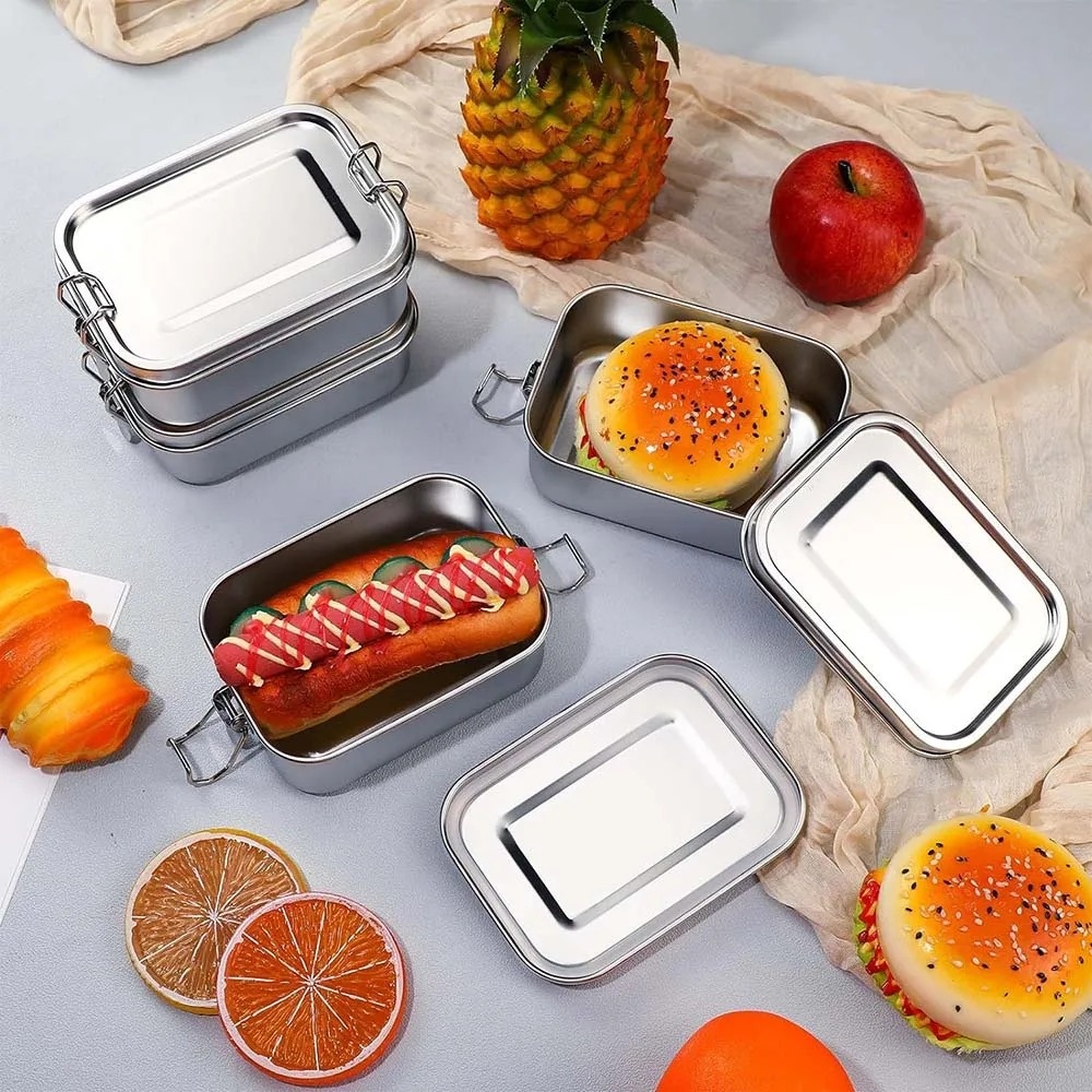 Edelstahl-Bento-Box, Metall-Lu – Food Storage With Lock Bewertung und Preis
