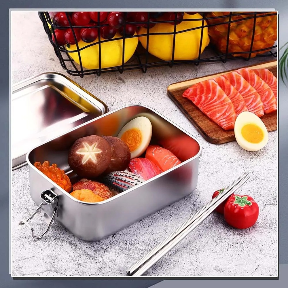 Edelstahl-Bento-Box, Metall-Lu – Food Storage With Lock Bewertung und Preis